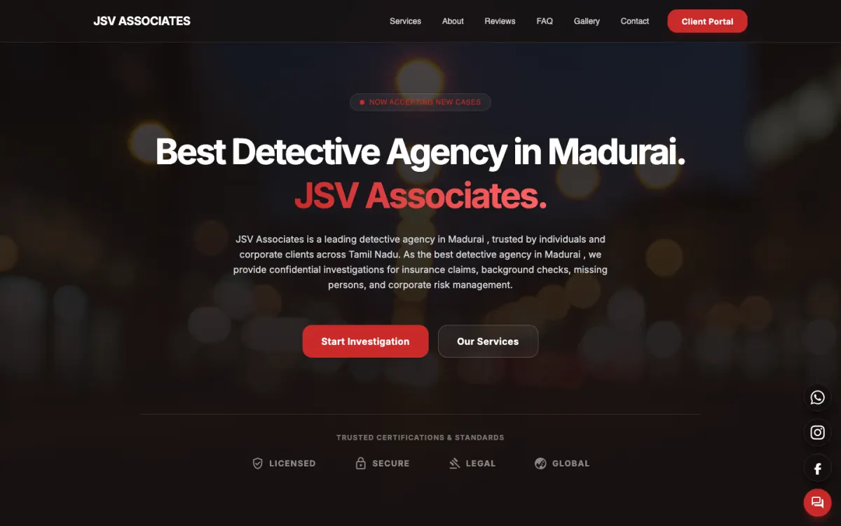JSV Associates website